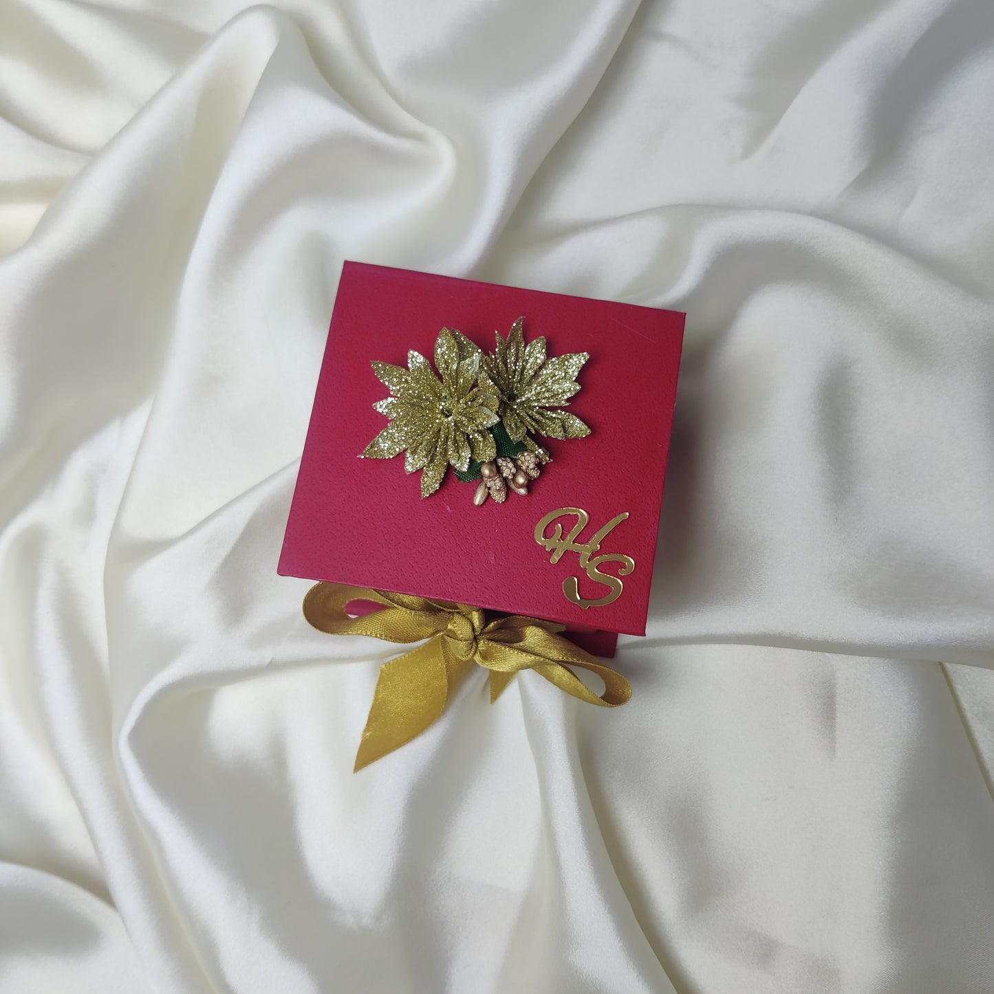 Bookstyle Bid Box with Flowers