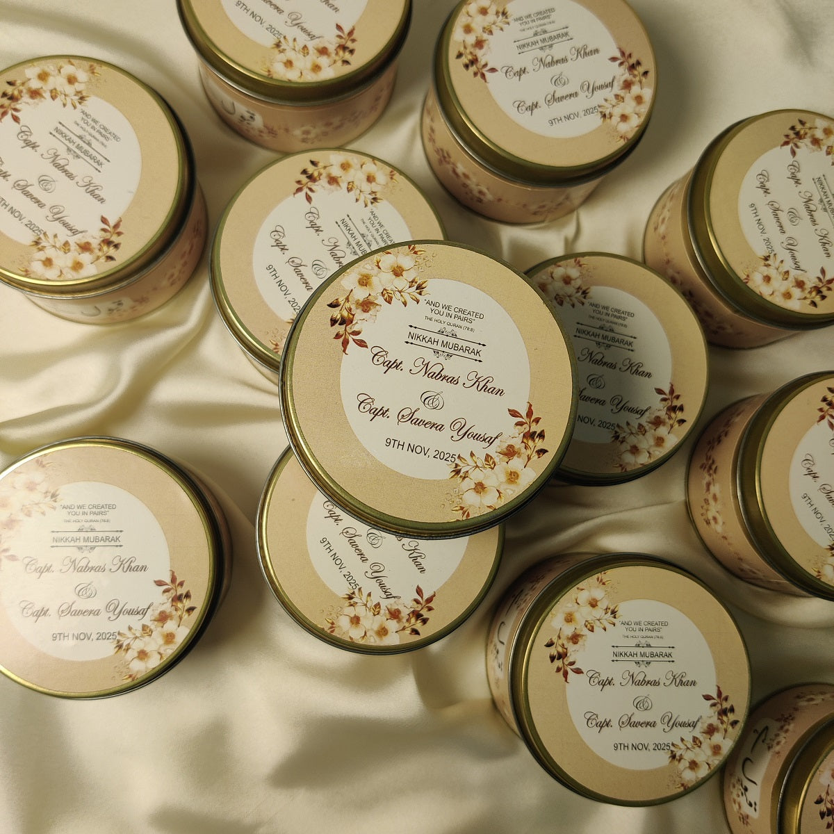 Customized Tin Bid Box (Nikkah Mubarak)