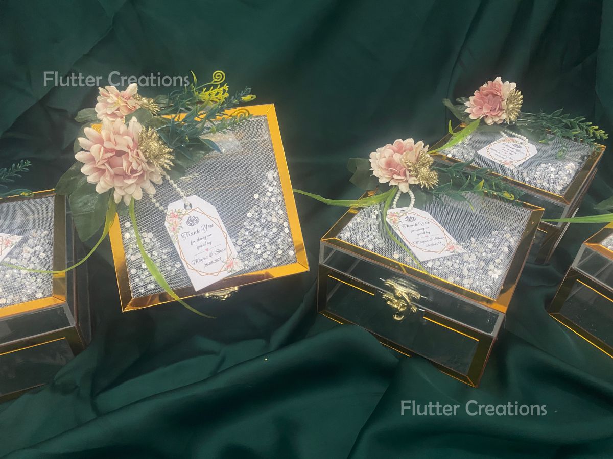 Wedding Acrylic Decorated Box