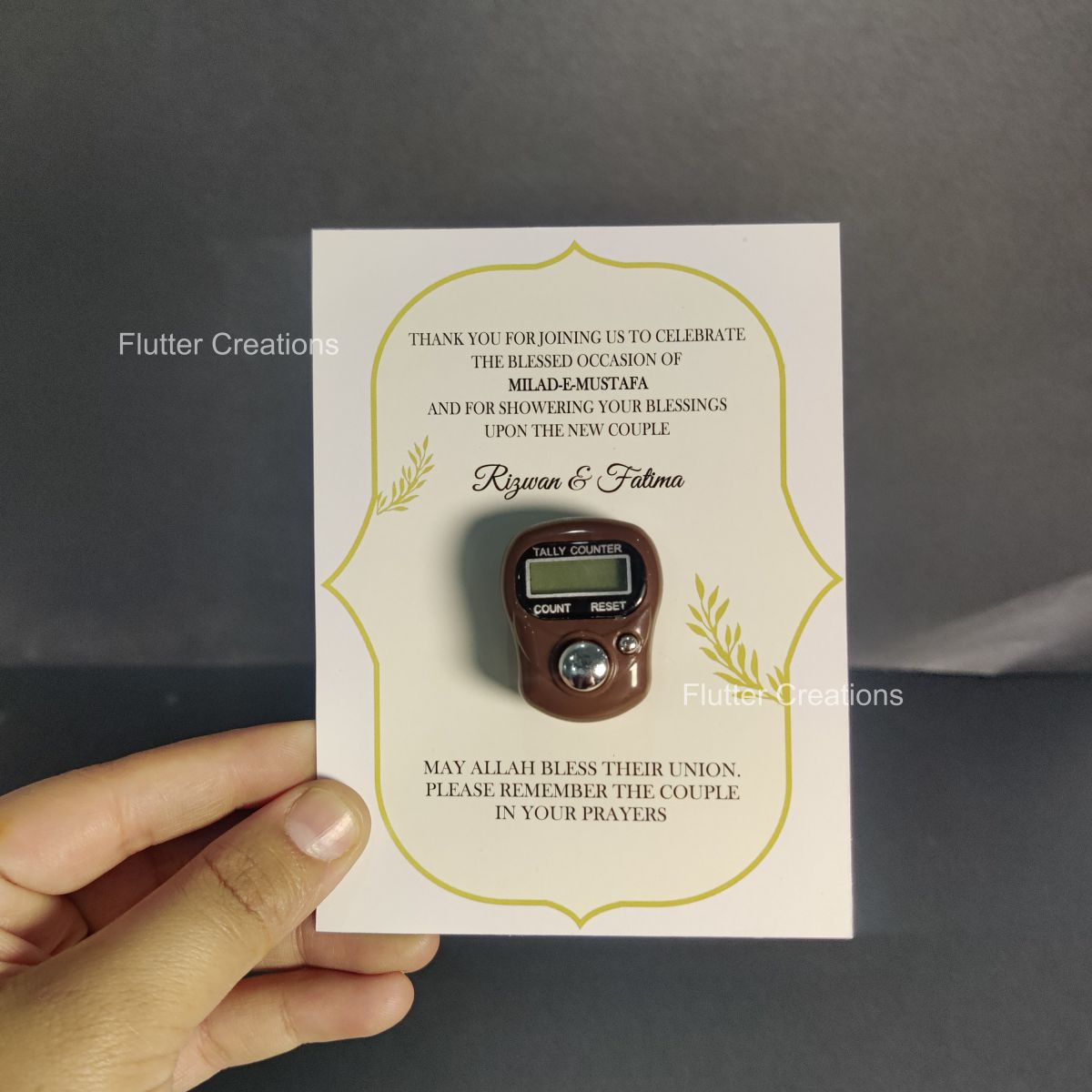 Digital Counter with a Card