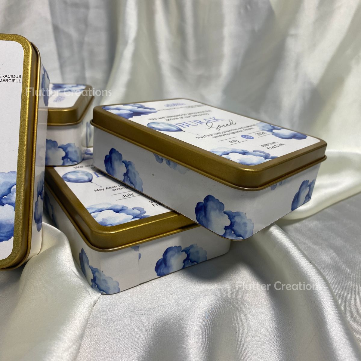 Tin Metal with Customized Print on Top and Bottom (Imported)