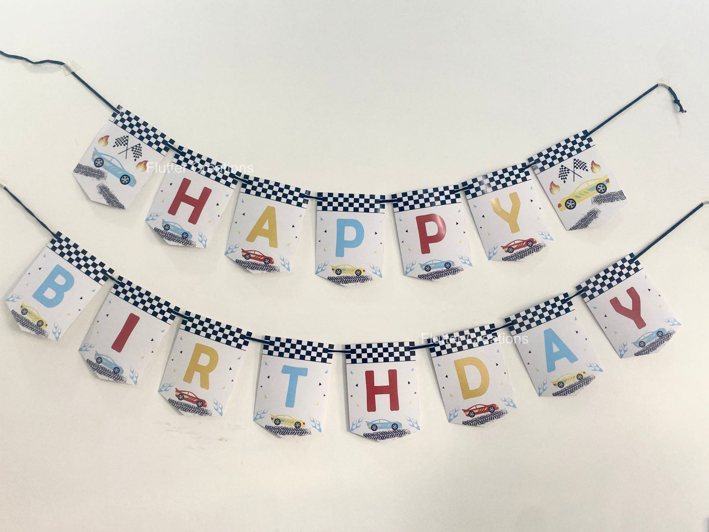 Vintage Race Car Banner