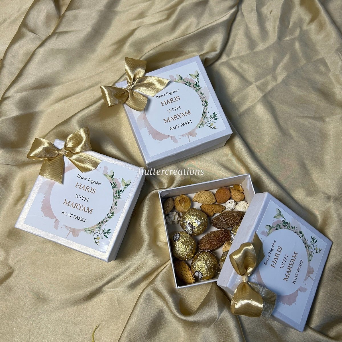 Elegant Floral theme Mithai Boxes