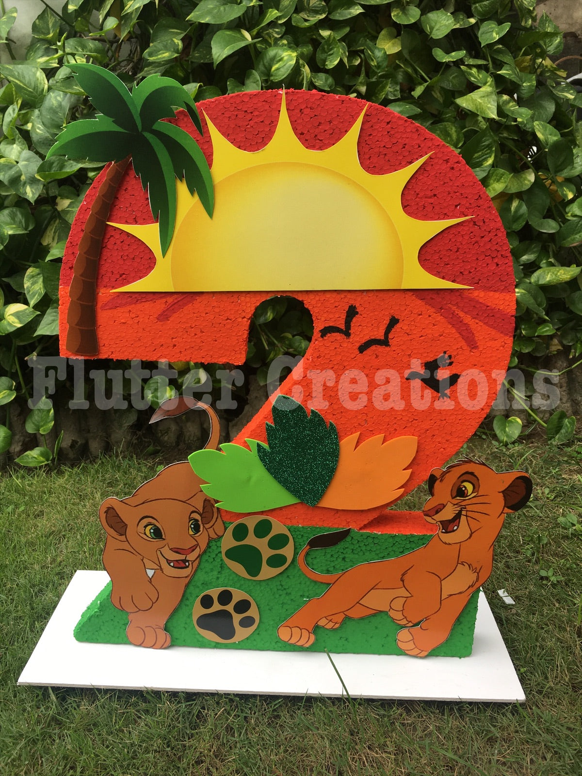 Lion Theme Letter Cutout