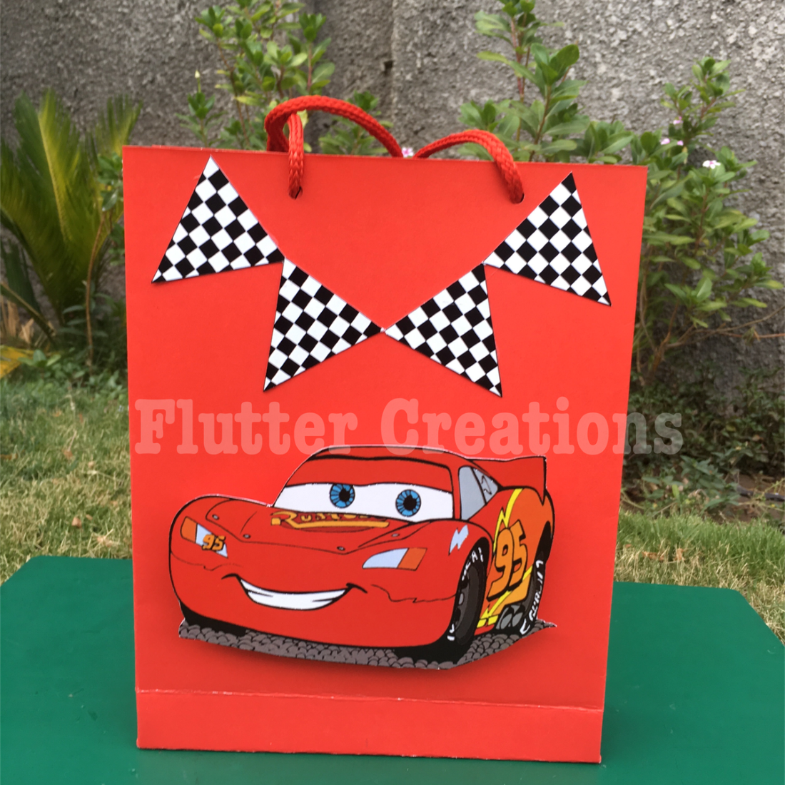 McQueen Cutout Goody Bags