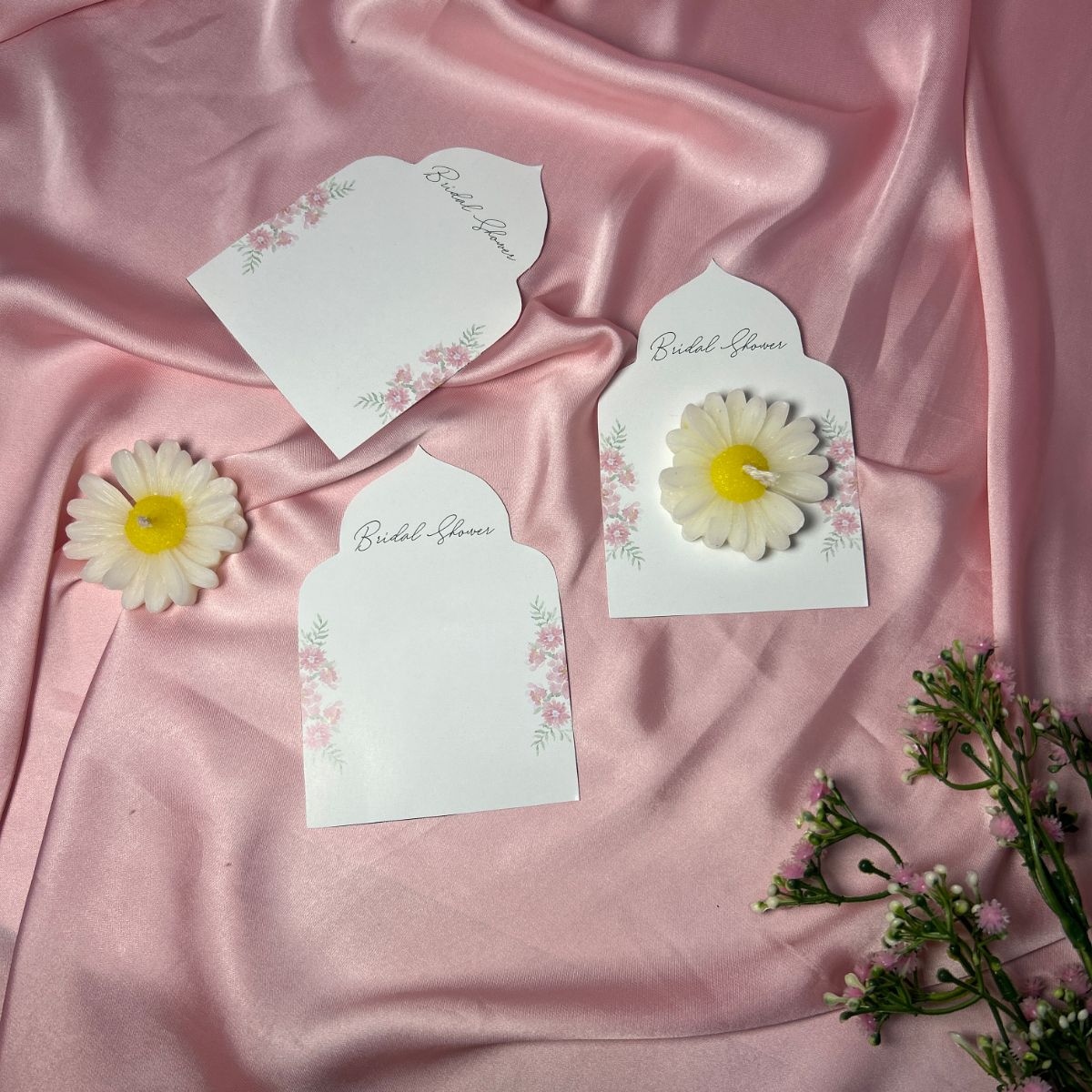 Bridal Shower Daisy Candle favour/ Giveaway