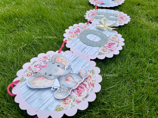 Baby Shower Happy Birthday Banner