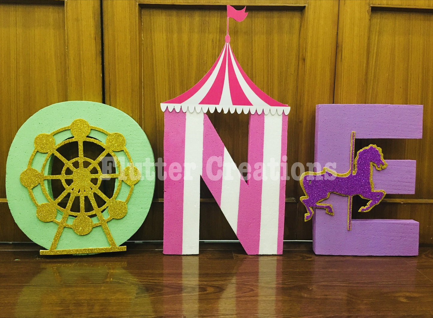 Carnival Theme Letter Cutout