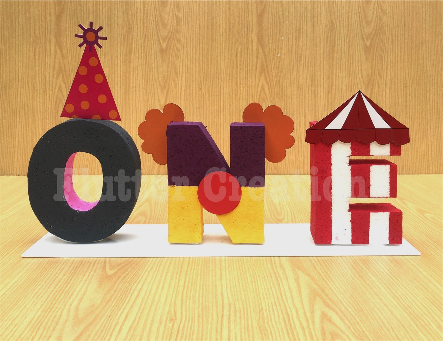 Carnival Theme Letter Cutout