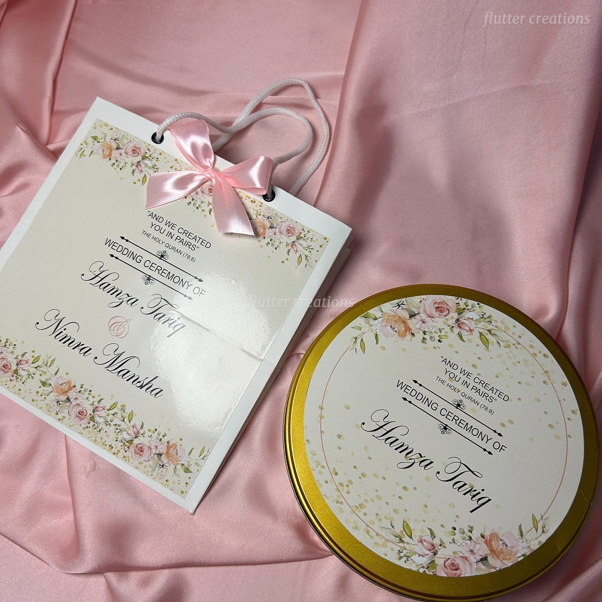 Customized Mithai Tin Box (Wedding ceremony)