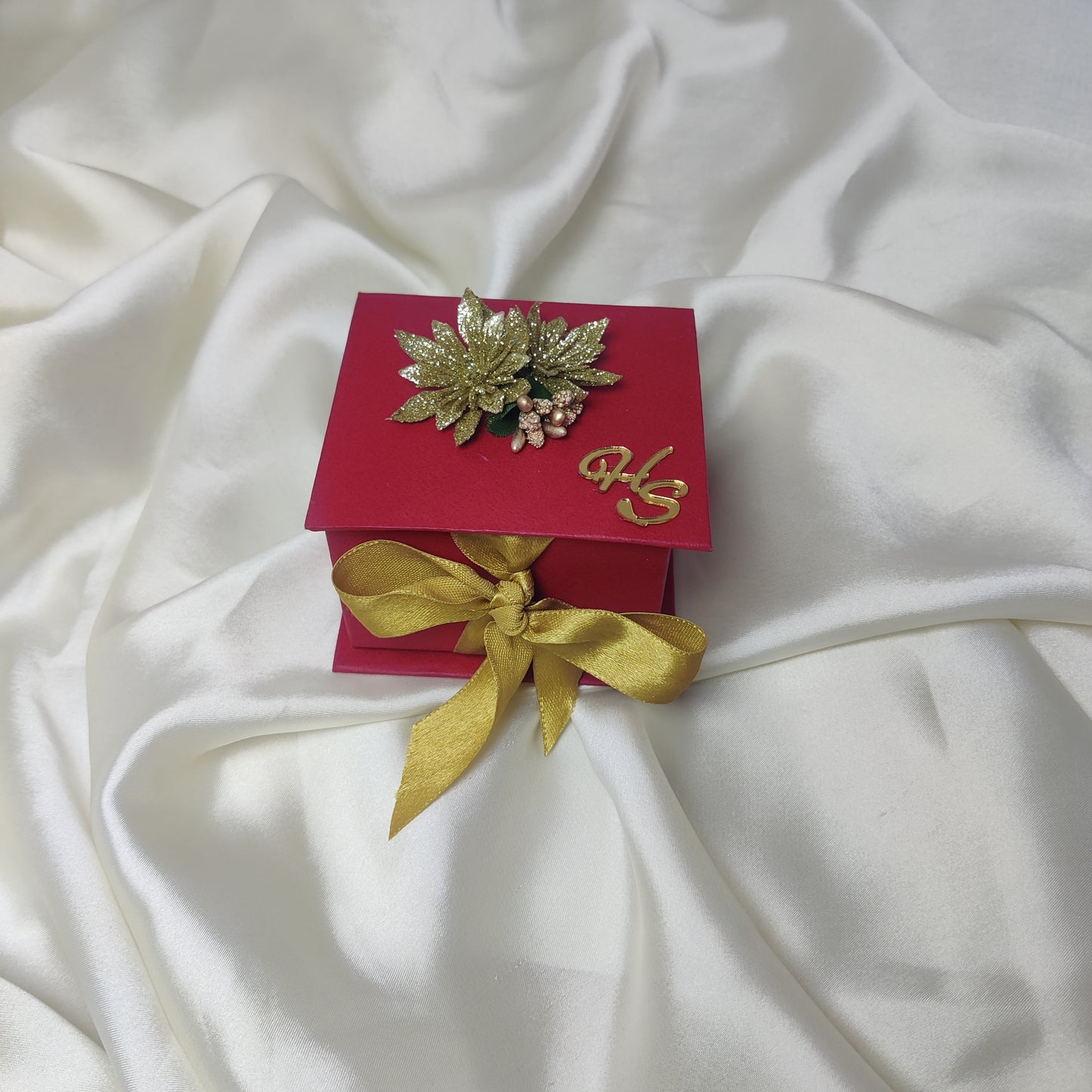 Bookstyle Bid Box with Flowers