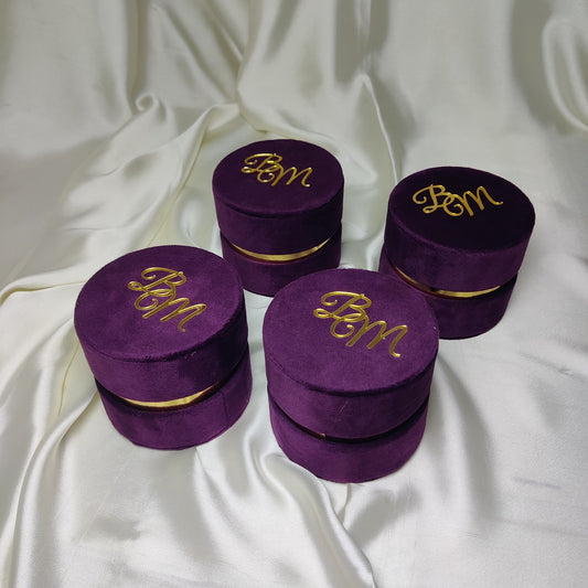 Purple Velvet Nikkah Box