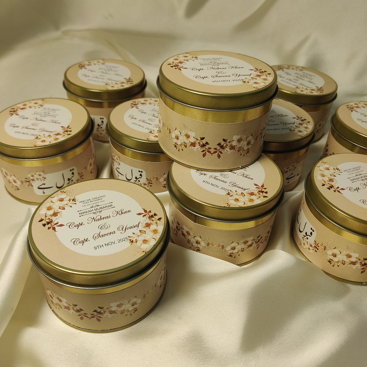 Customized Tin Bid Box (Nikkah Mubarak)