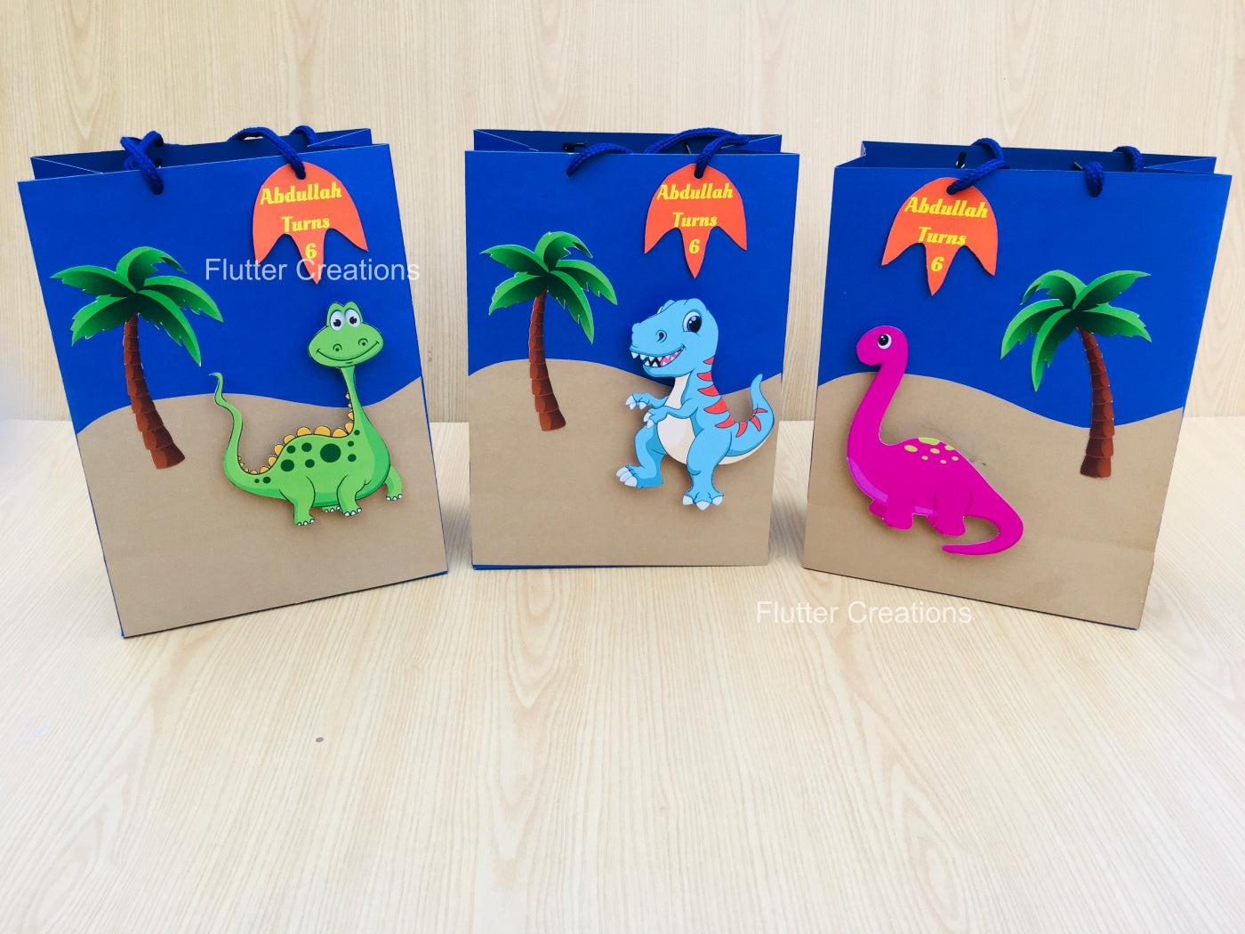 Dinosaur Goody Bags (Dark Blue)