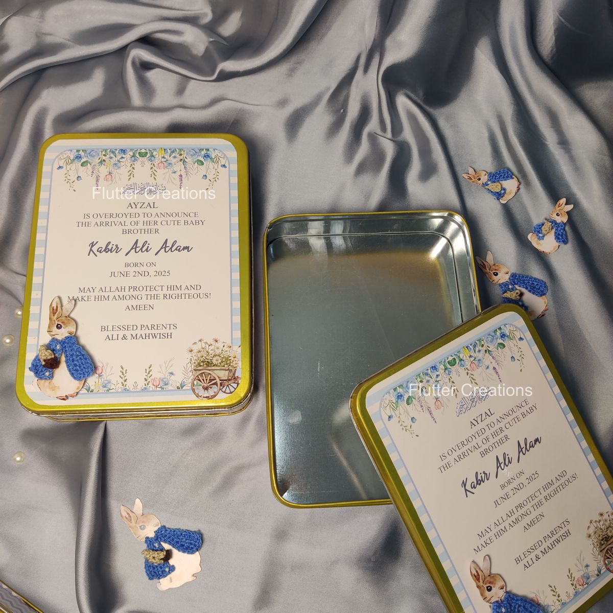 Bunny Crochet Jacket - Tin Boxes/Packs (1kg)