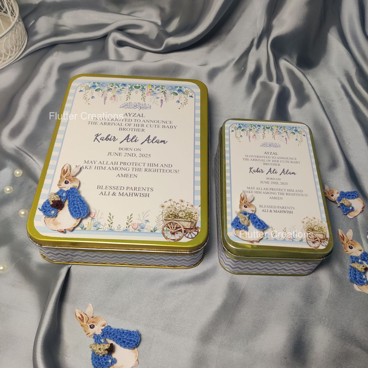 Bunny Crochet Jacket - Tin Boxes/Packs