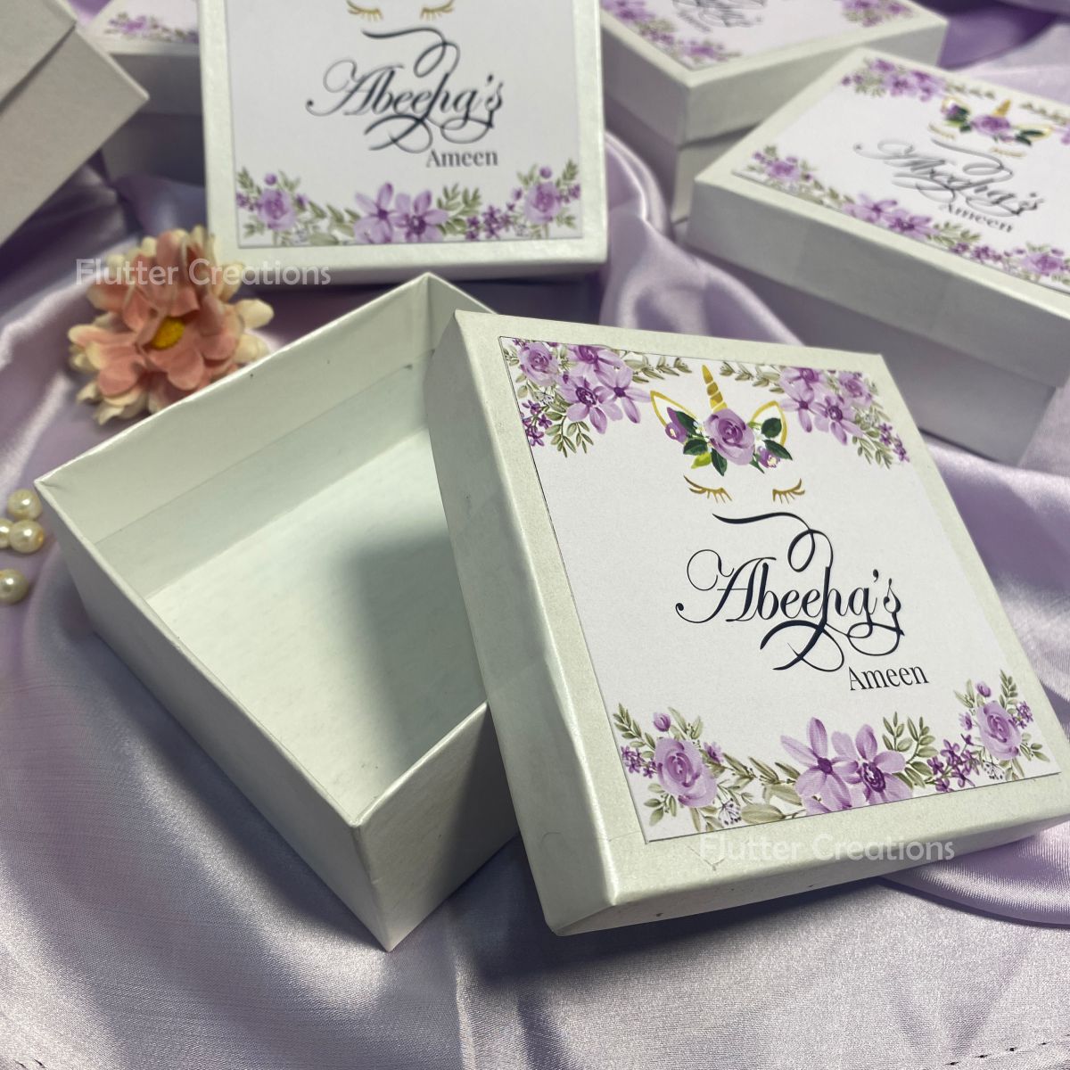 Ameen Box with top Floral Print