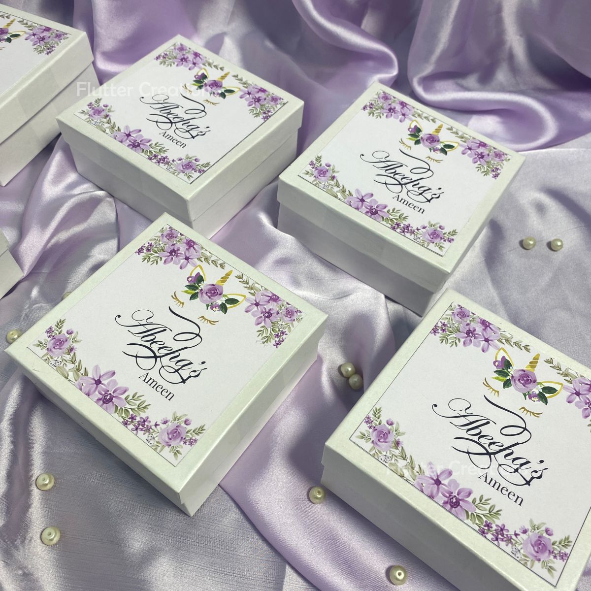 Ameen Box with top Floral Print