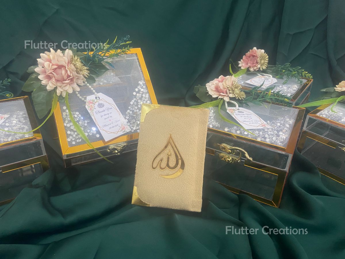 Wedding Acrylic Decorated Box