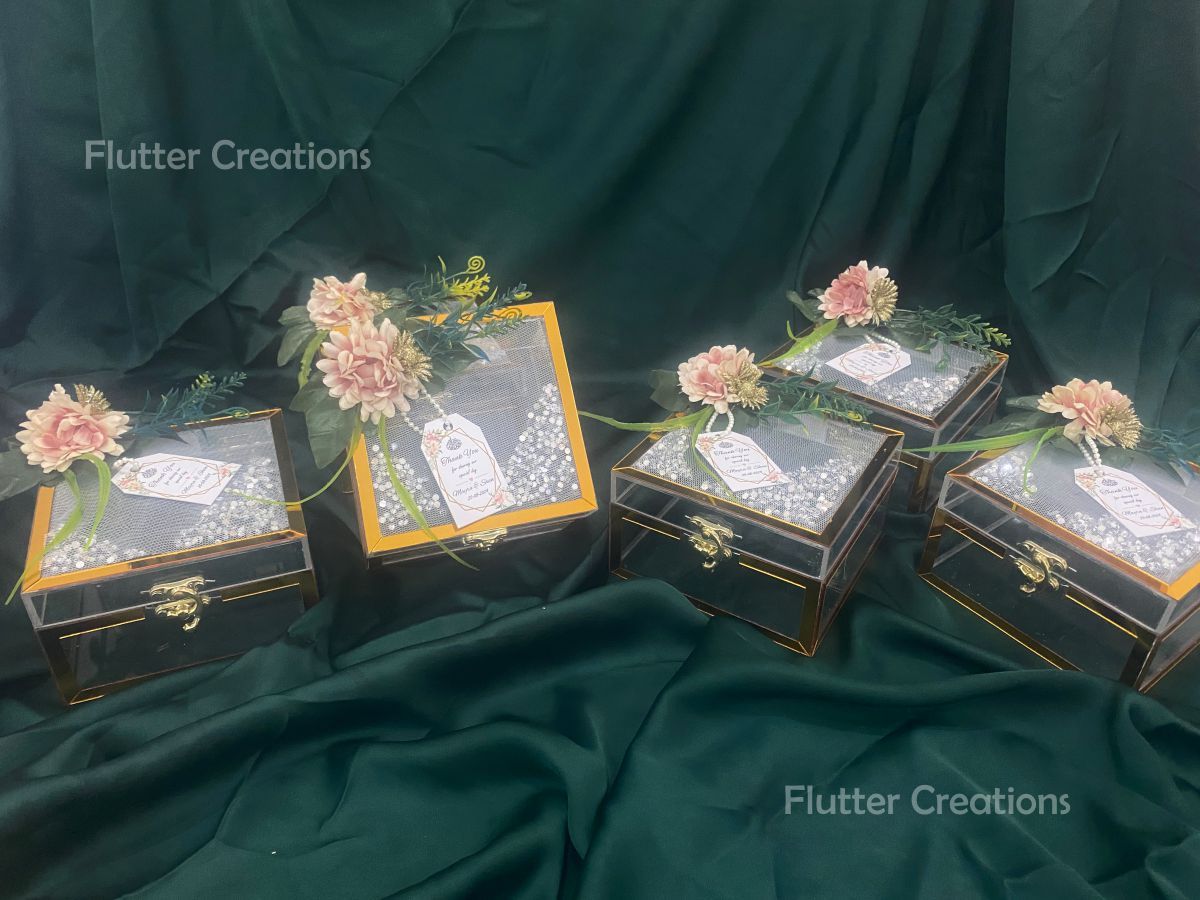 Wedding Acrylic Decorated Box