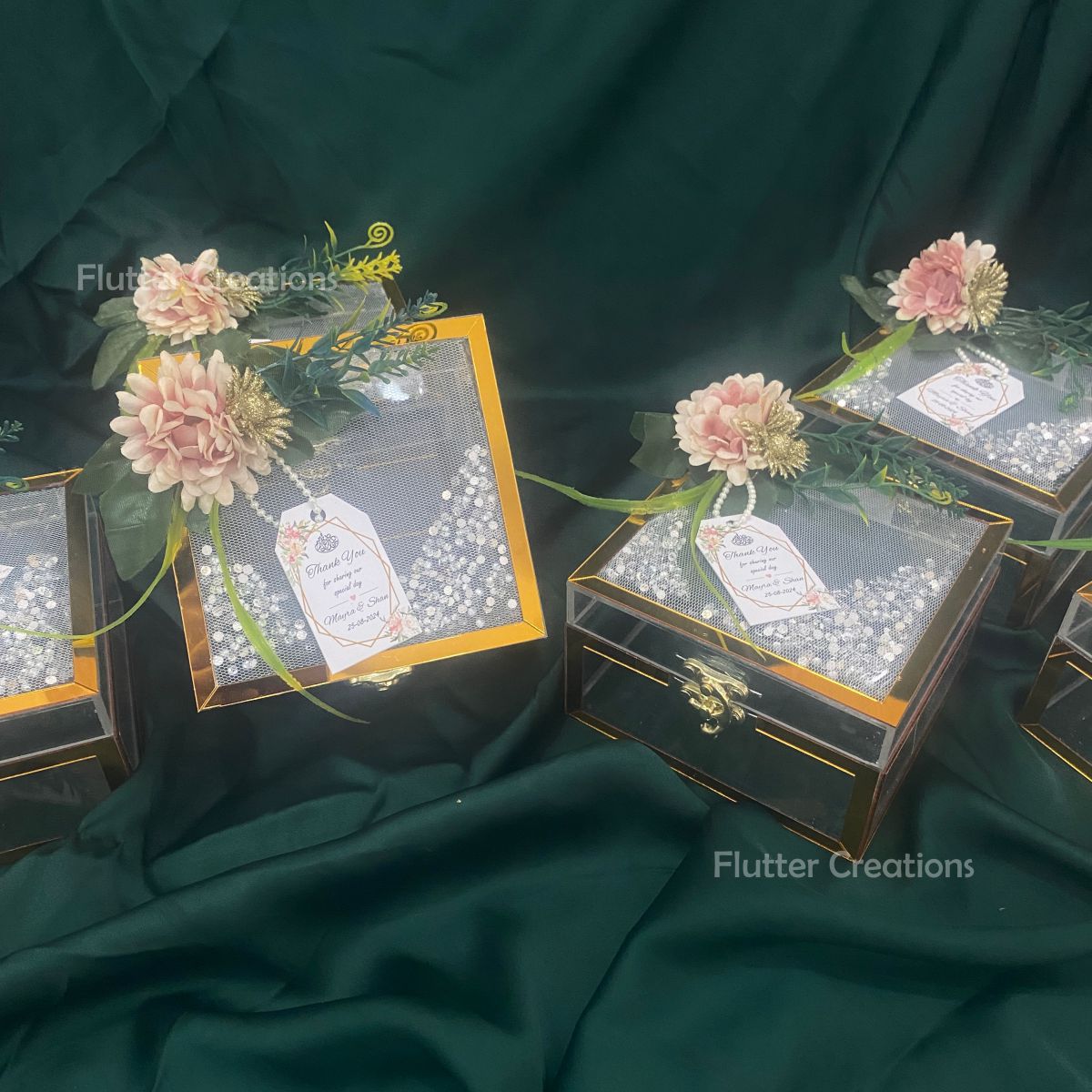 Wedding Acrylic Decorated Box