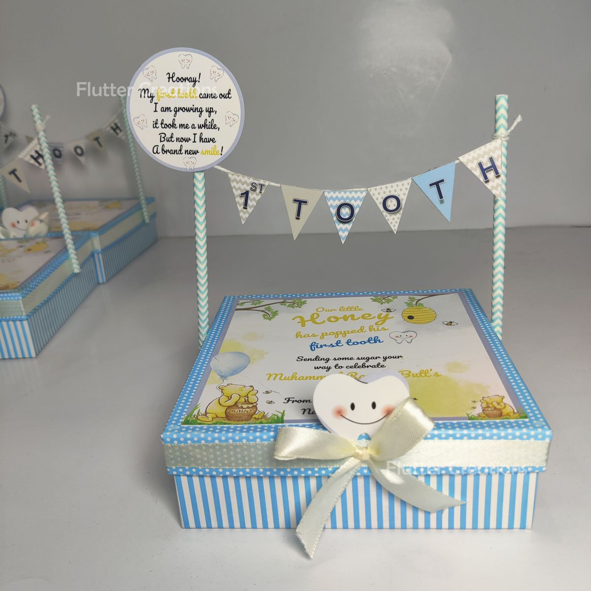 Tooth Announcement Banner Box