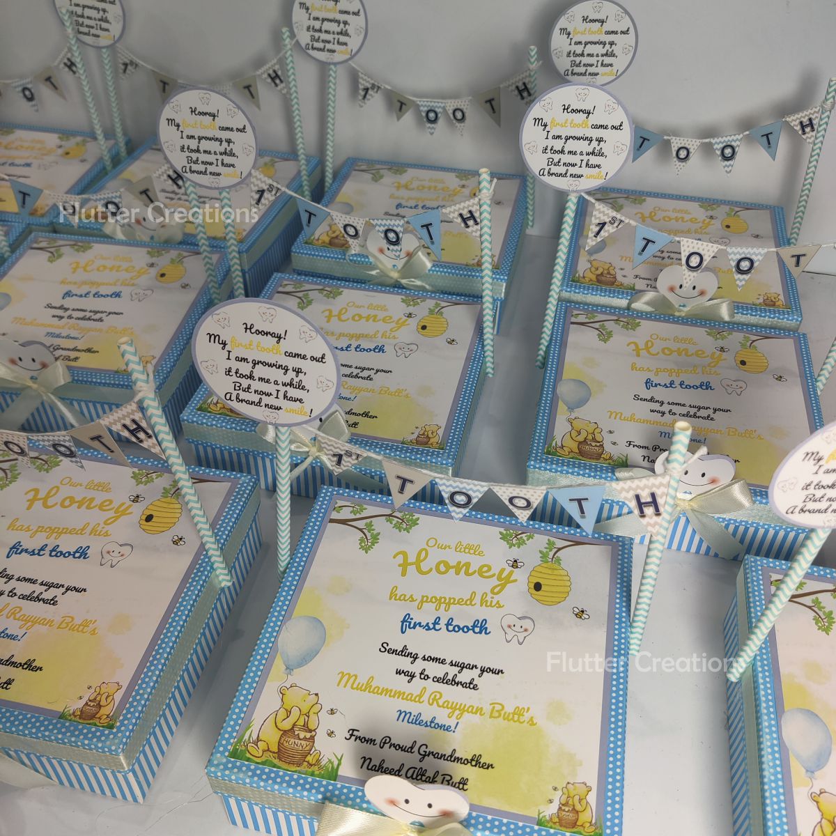 Tooth Announcement Banner Box