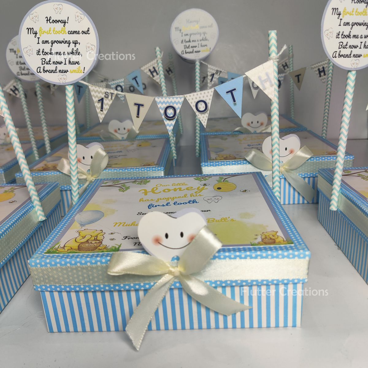 Tooth Announcement Banner Box