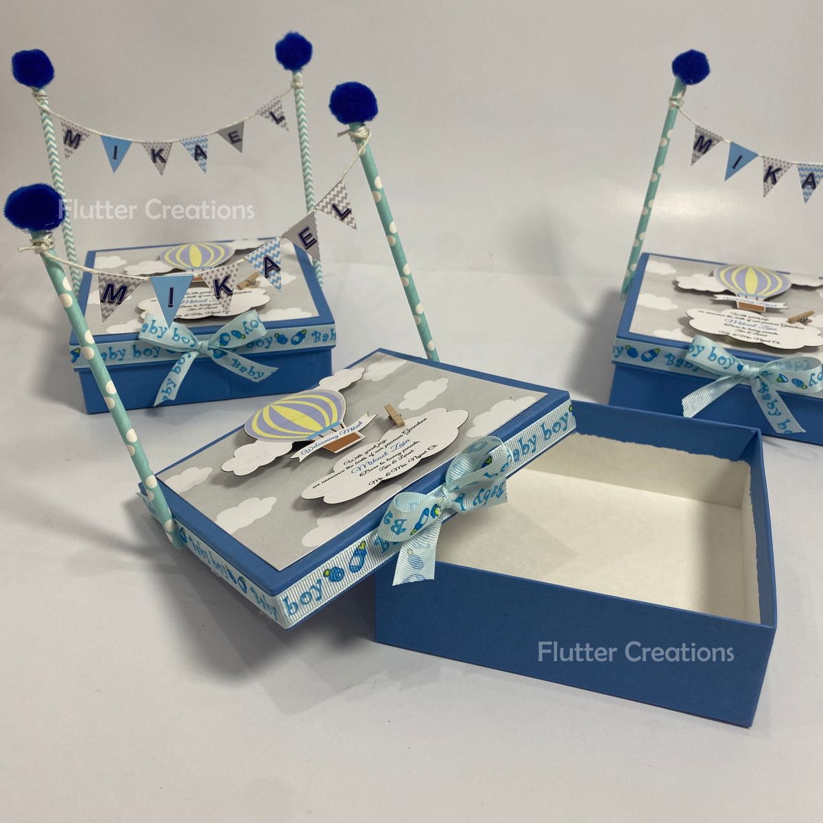 Baby Boy Banner Box in 3D