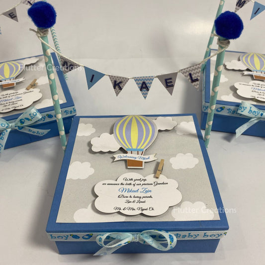 Baby Boy Banner Box in 3D