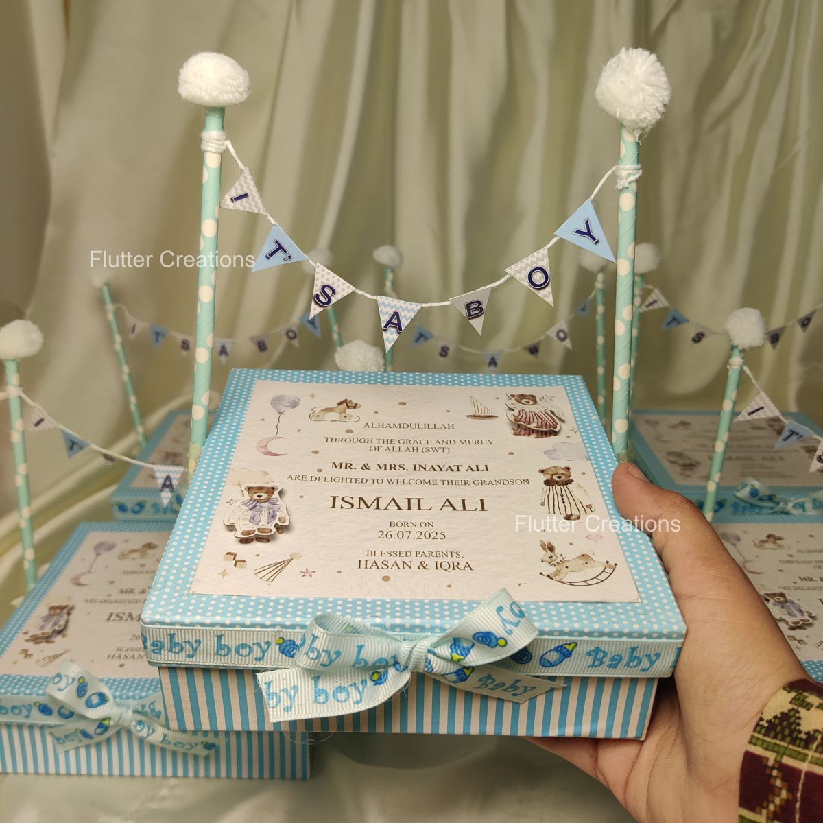 3D Banner Bear Boxes