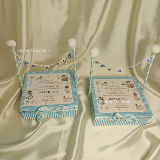 3D Banner Bear Boxes