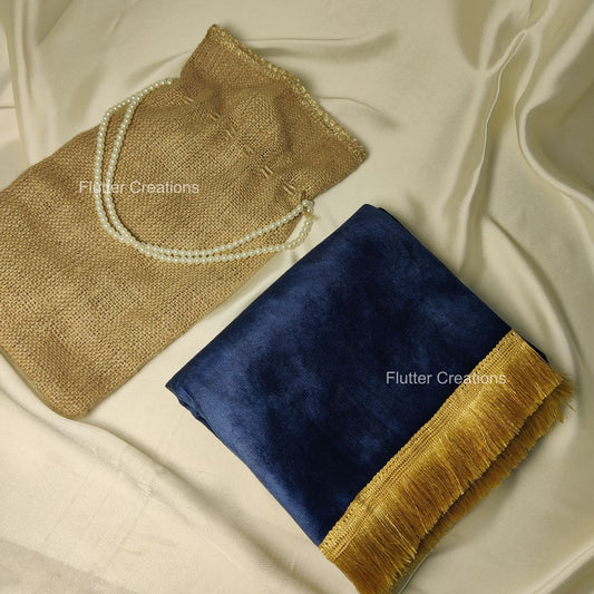 Jute Bag with Pearl Handles