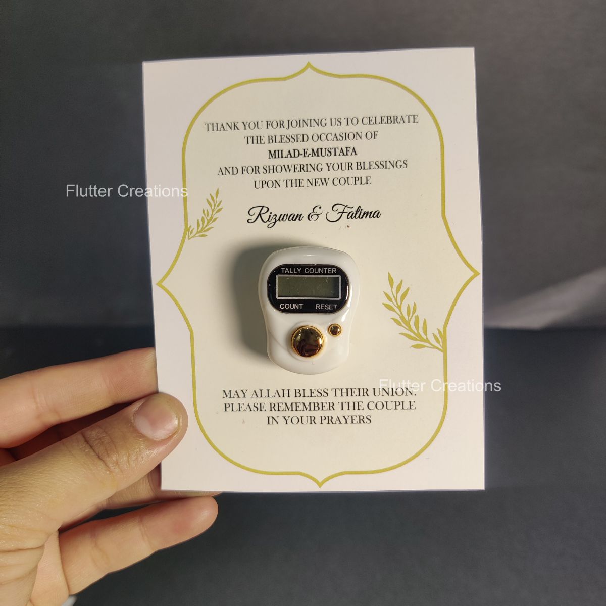 Digital Counter with a Card