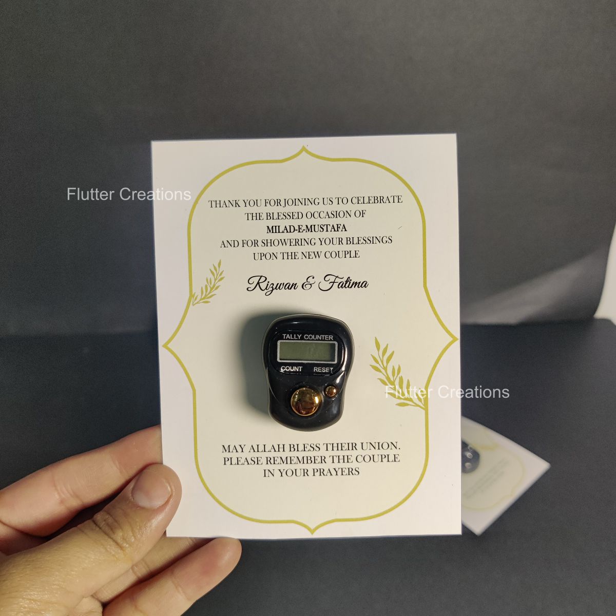 Digital Counter with a Card