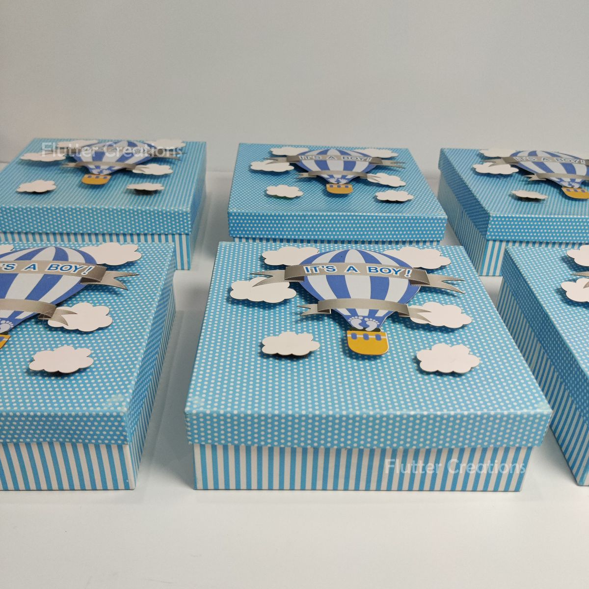 HAB Baby Boy Announcement Box