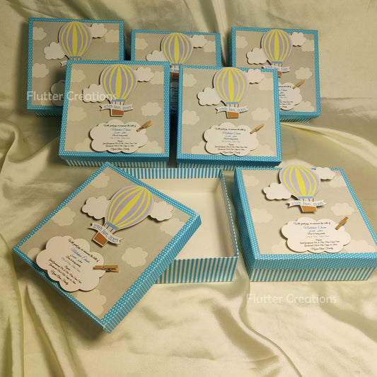 HAB Baby Boy Announcement Box with Wooden Clip