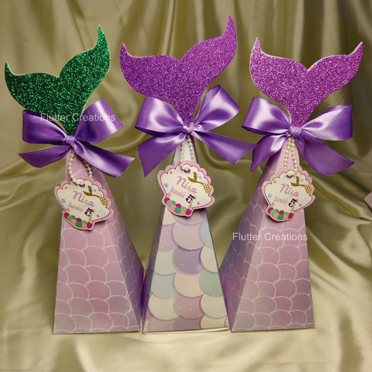 Colorful Mermaid Tail Candy Box