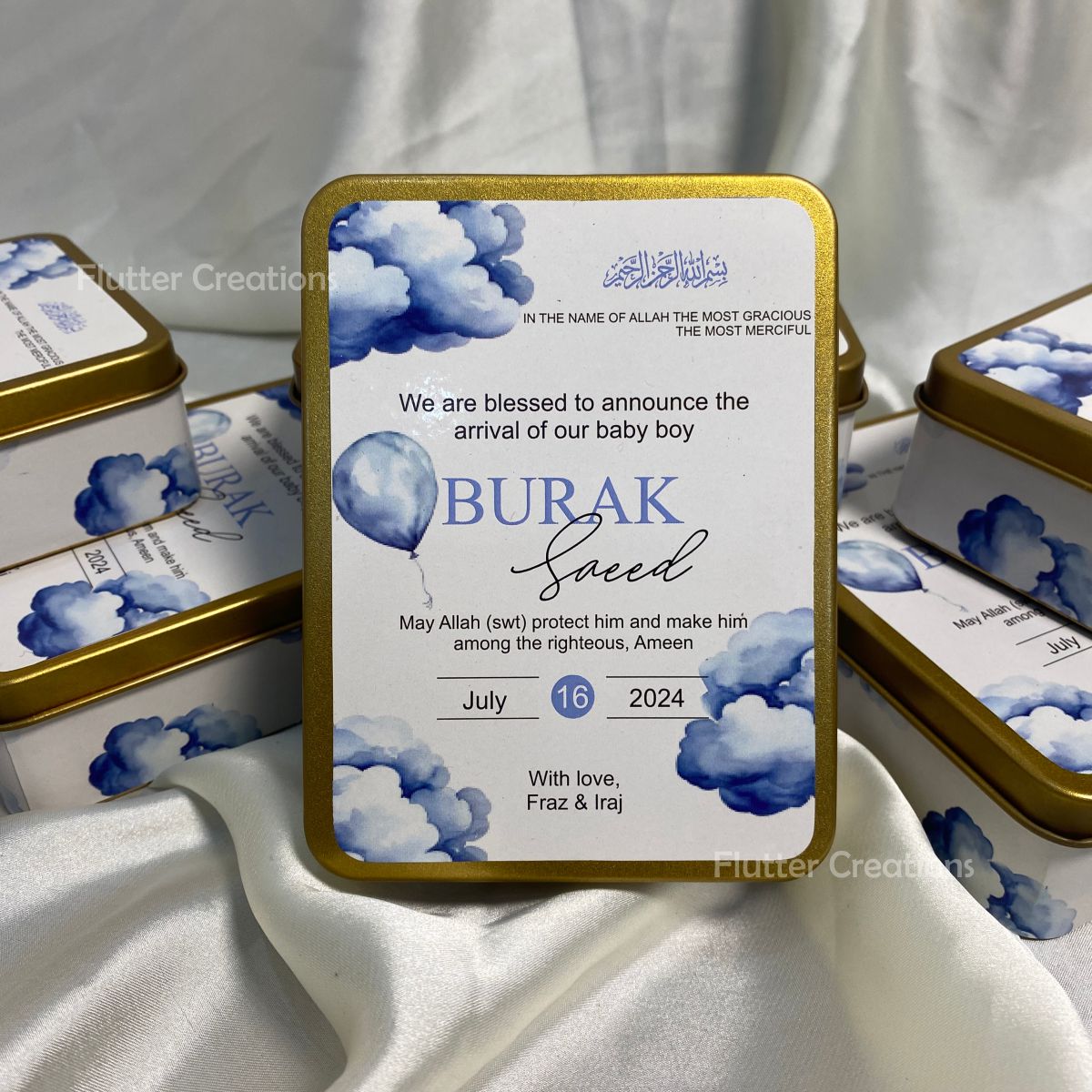 Tin Metal with Customized Print on Top and Bottom (Imported)
