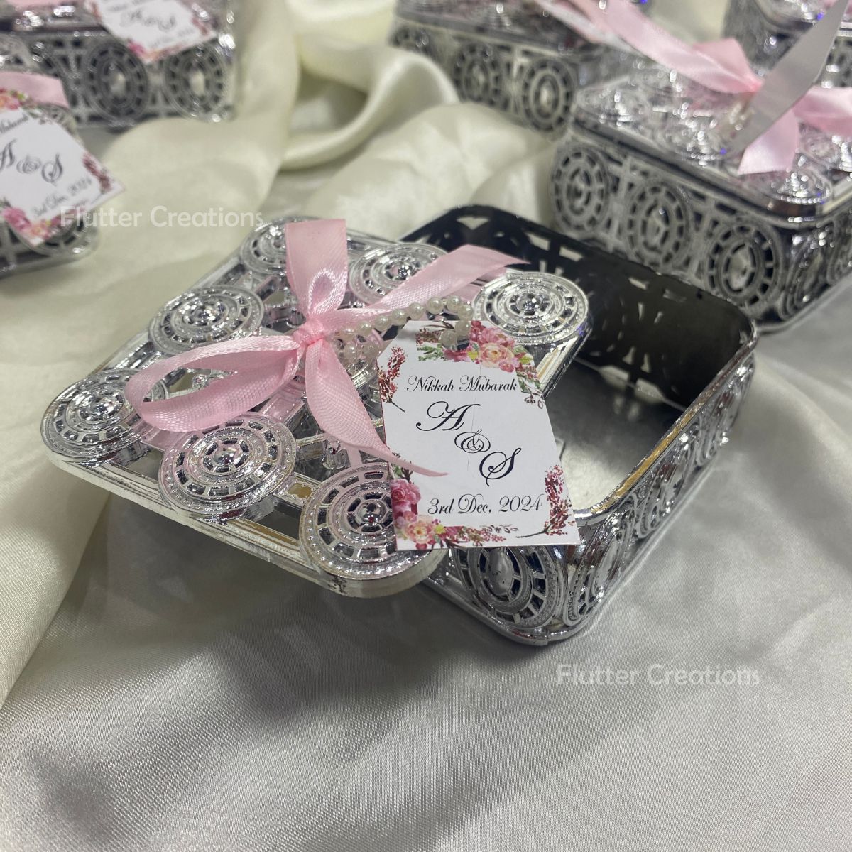 Silver Square Treasure Box