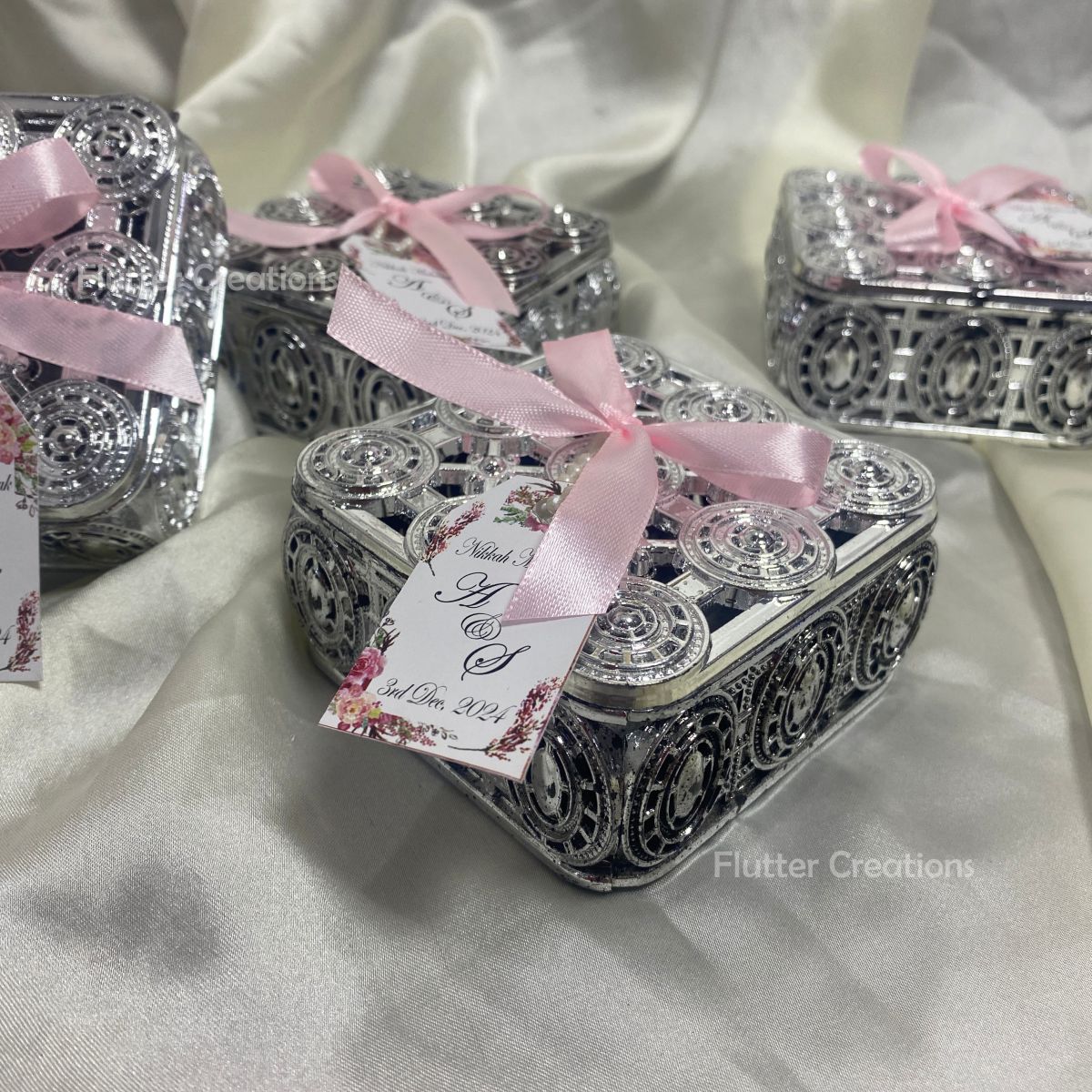 Silver Square Treasure Box