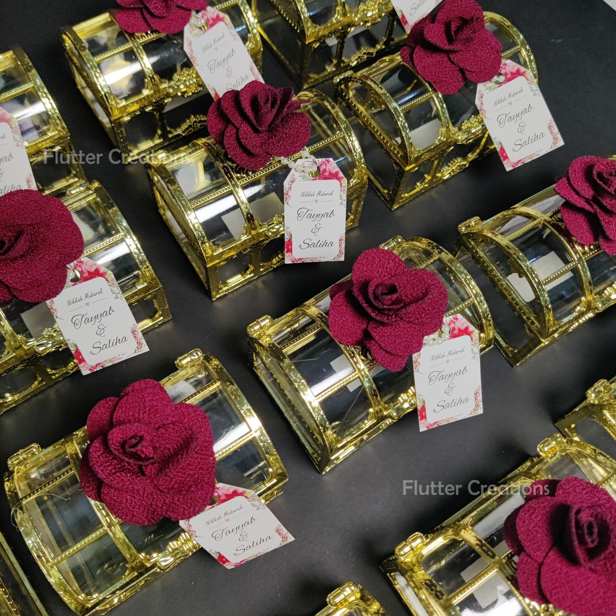 Treasure/Tijori Box (With flower and tag)