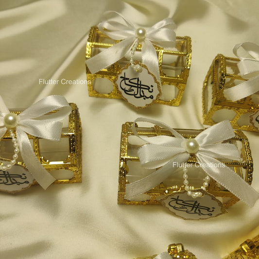 Treasure/Tijori Box with Ribbon & Tag