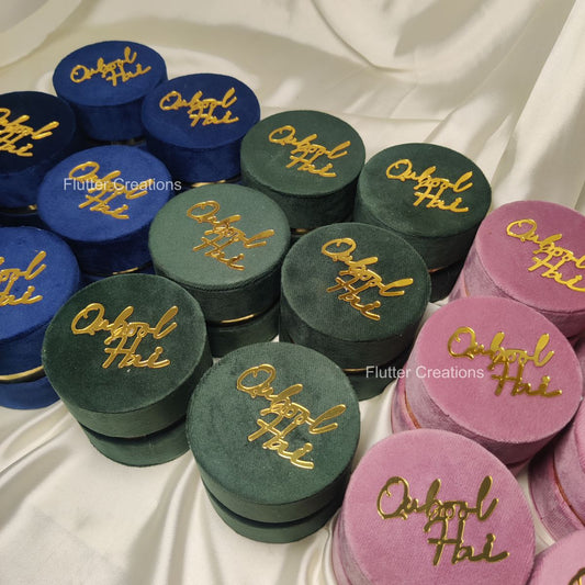 Velvet Bid Box with Qabool Hai
