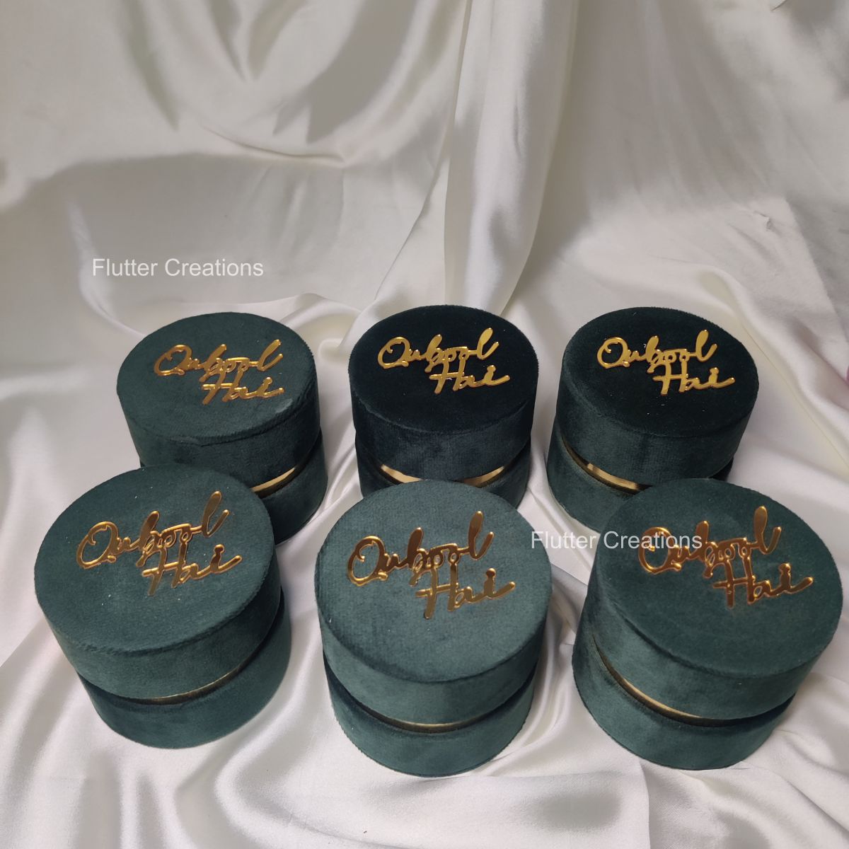 Velvet Bid Box with Qabool Hai