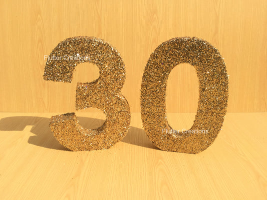 Glittered Letter Cutout