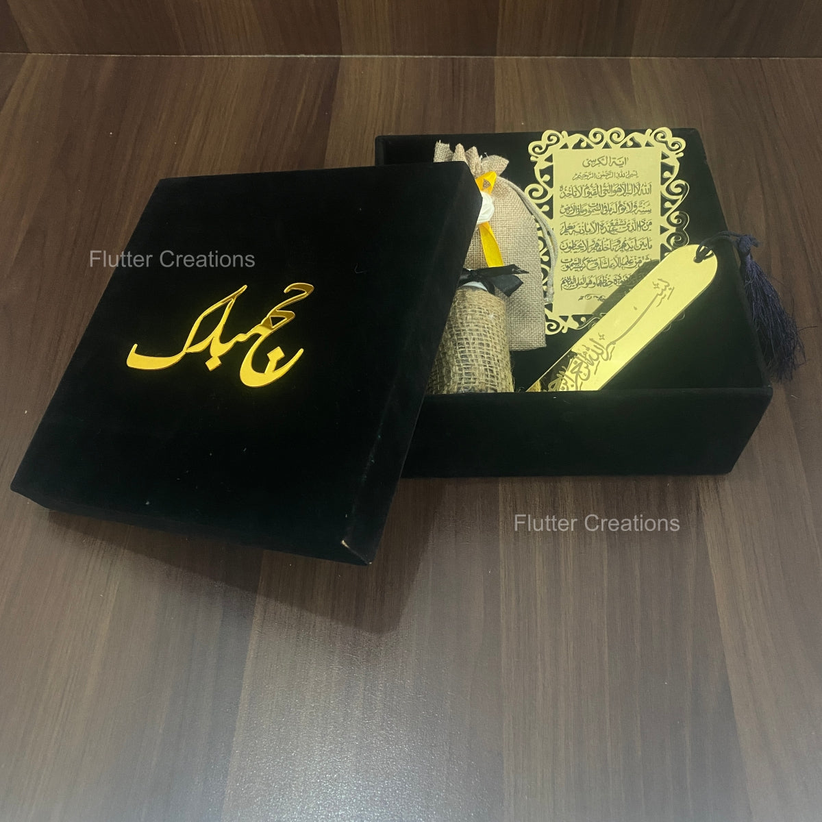 Haj Box Hajj Velvet Box – Flutter Creations