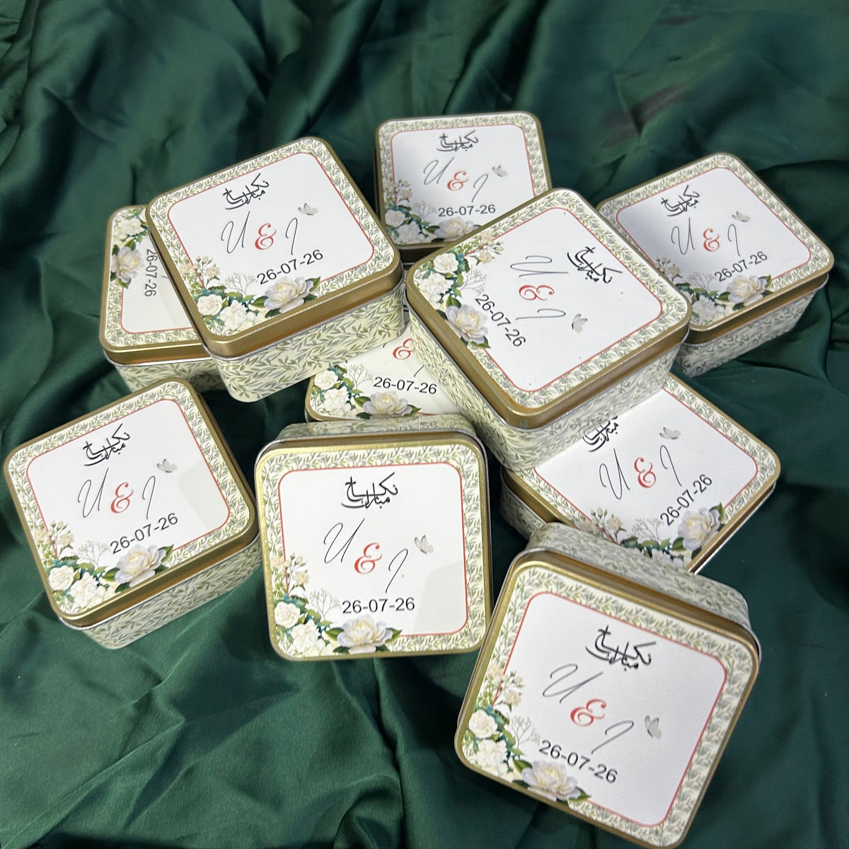 Golden Square Tin Bid Box