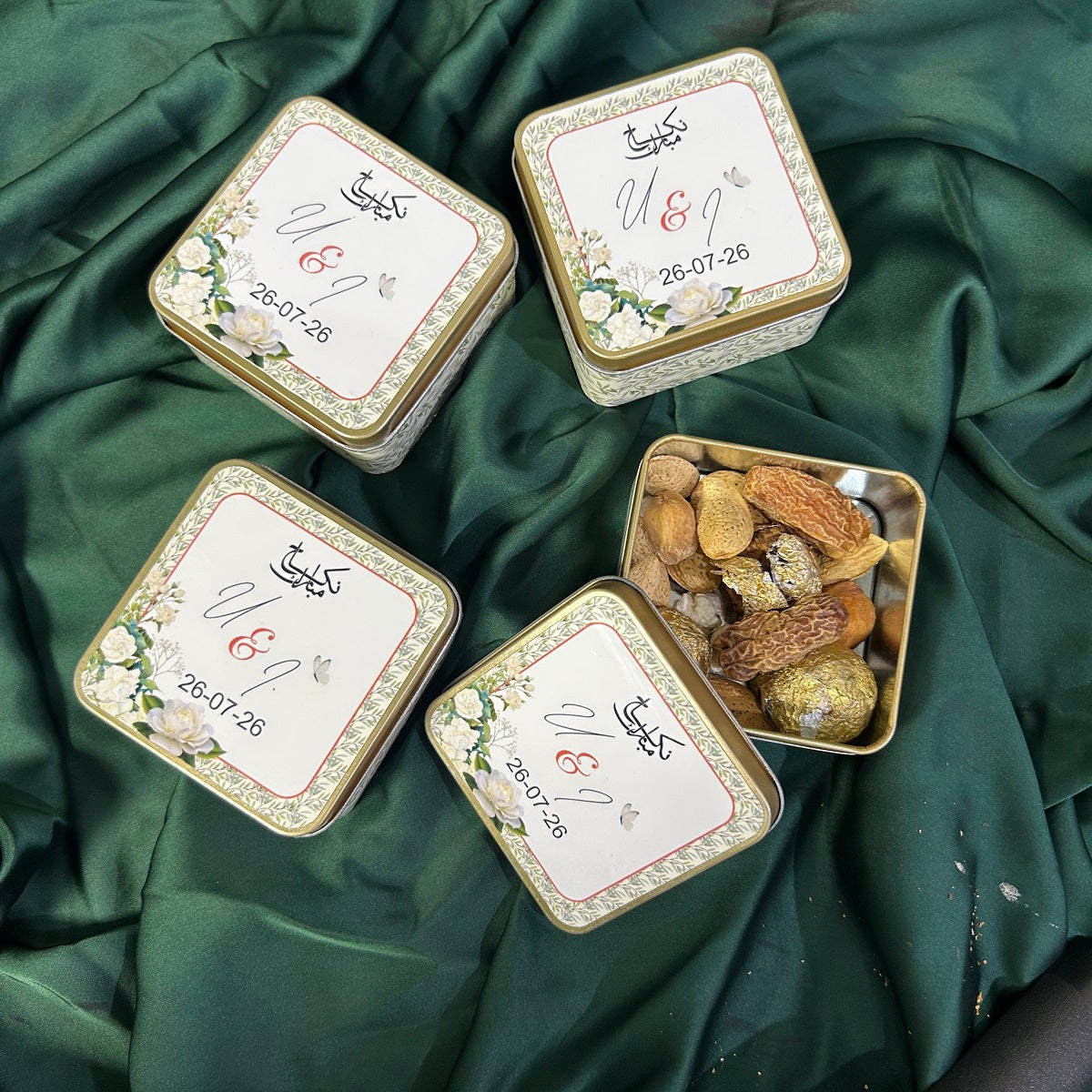 Golden Square Tin Bid Box