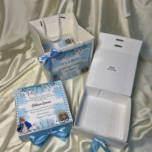Bunny Theme Collapsible Magnetic Baby Boxes